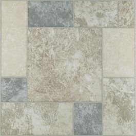 PowerPlay Achim Importing Co.44; Inc. Nexus Marble Blocks 12 Inch x 12 Inch Self Adhesive Vinyl Floor Tile #327