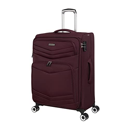 Intrepid 27 Softside Checked Spinner: Dark Red