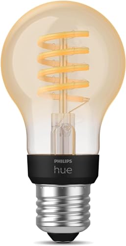 Philips Hue White Ambiance, ampoule LED connectée Filament E27, compatible Bluetooth, fonctionne avec Alexa, Google Assistant et Apple Homekit