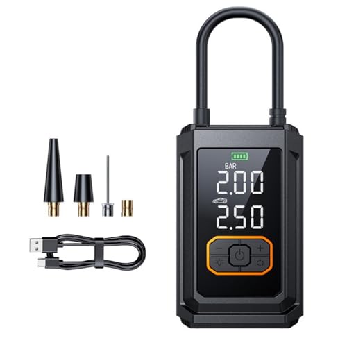 Pompe de gonflage de pneus sans fil 150 psi en aluminium avec recharge USB C