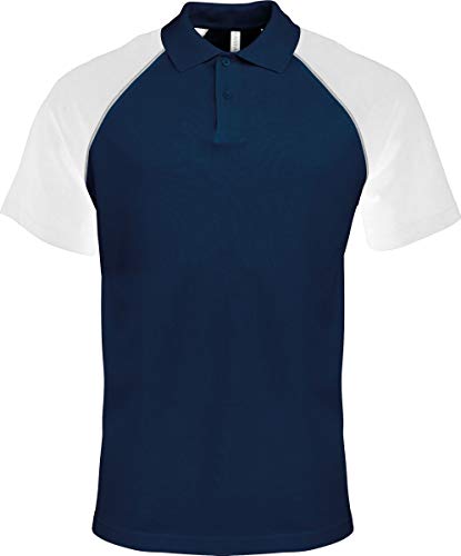 Kariban - Polo Bicolore Baseball Homme K226