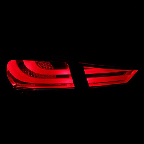 Sppc Smoke Led Tail Lights Assembly Set For Hyundai Elantra (4 Pcs) - (Pair) Driver Left And Passenger Right Side Replacement #TOP2