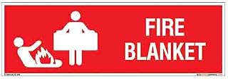 buysafetyposters.com - Fire Blanket Sign in English - Hard Plastic Lamination - (Rectangle, 12 inch X 4 inch, Multicolor) Price In India
