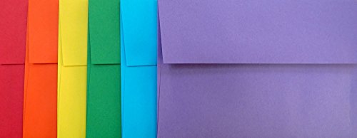 4x6 Photo Envelopes - Rainbow Mix - 4 1/8 x 6 1/8 (60pcs)