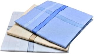 Cotton Handkerchief for Men, Women and Kids, Soft, Breathable and Absorbent, Multicolour, Pack of 12 Price In India