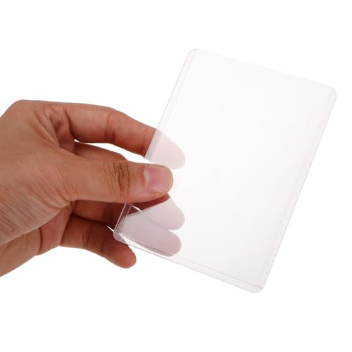 Pack de 25 fundas transparentes de PVC para proteger tarjetas de identificación con comodidad 4
