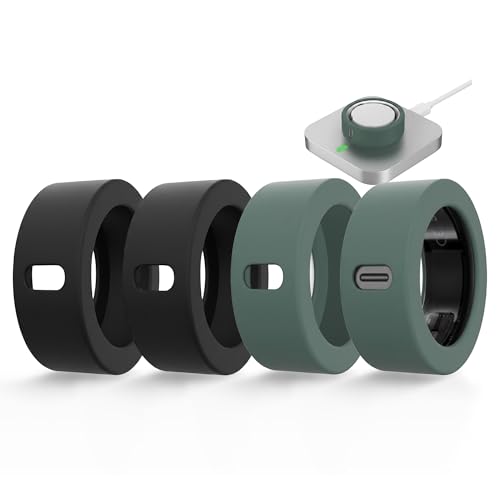 �����O�J�o�[ Oura Ring Gen 4�Ή� �L�k�� ���h�~ �X�}�[�g�t�B�b�g�l�X�����O�v���e�N�^�[�P�[�X ���[�N�A�E�g �W�� �A�N�Z�T���[ �j�����p 4�p�b�N �V���R�������O�v���e�N�^�[/�P�[�X(�u���b�N�A�~�b�h�i�C�g�O���[��)