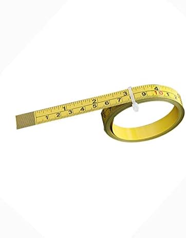 Pangmao Self Adhesive Dual Scale Ruler Stainless Steel Miter Tape Measure for T-Track Router Table Saw Woodworking Tool Metal Sticky Ruler Left Read for Measuring,2 Meters/80 Inch