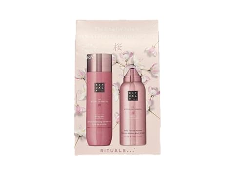 Rituals The Ritual of Sakura Ultimate Nourishment Kit with Shower Oil 75ml and Body Lotion Mousse 50ml, Beauty Gift Set