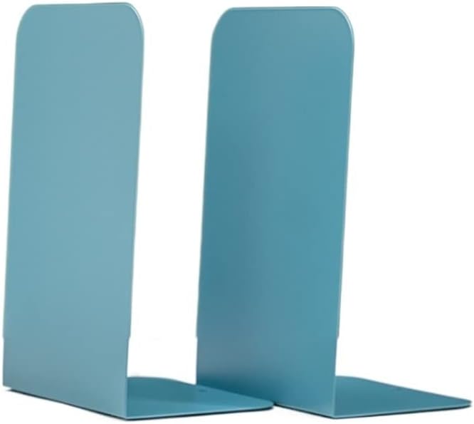 Book End Green Metal Bookends, Bookends for Shelves, Bookend, Book Ends for Heavy Books Book Stoppers (Color : OneColor, Size : 7.9 * 5.3 * 3.7in)