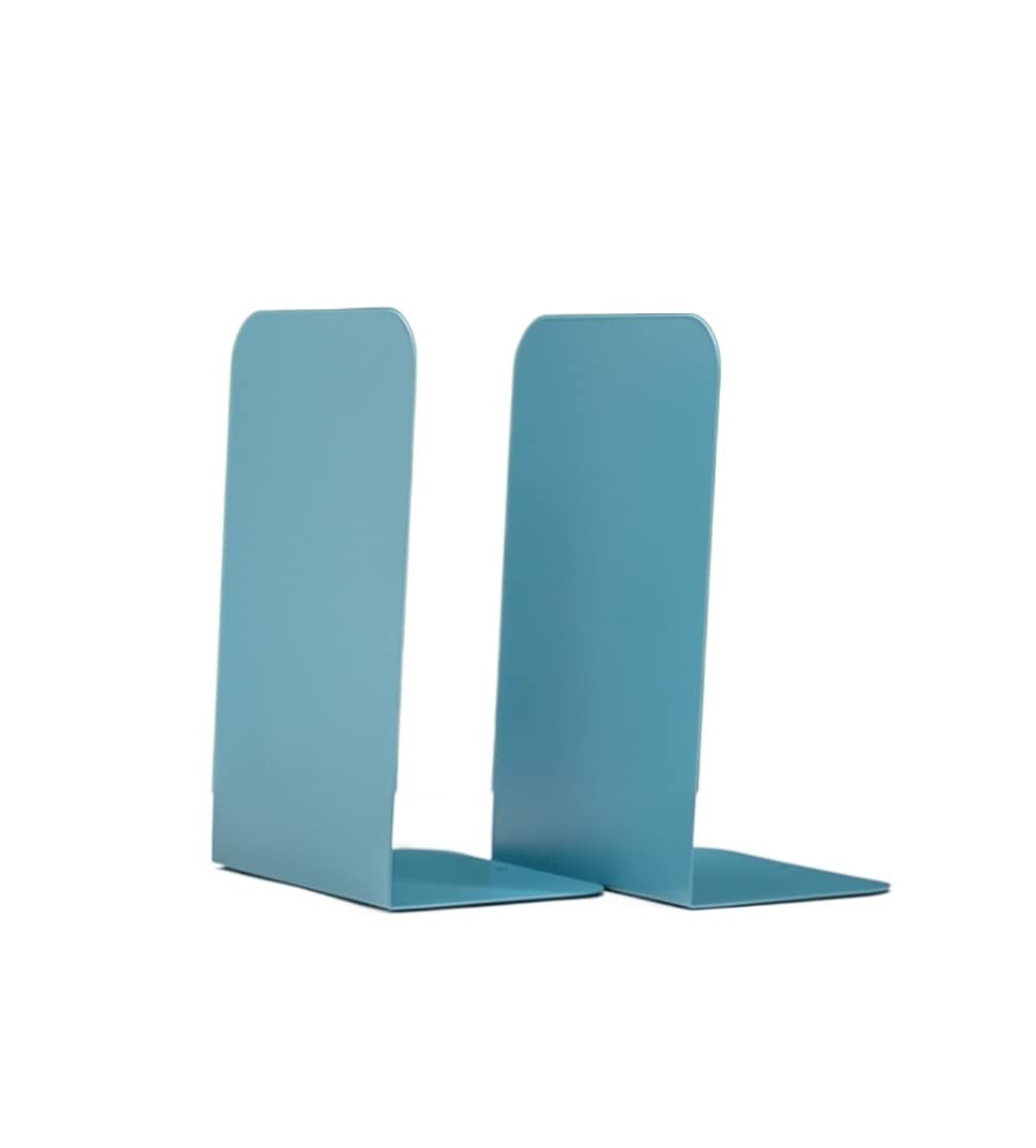 Book Ends Green Metal Bookends, For Shelves, Bookend, Book Ends For Heavy Books For Home Office(Blue)