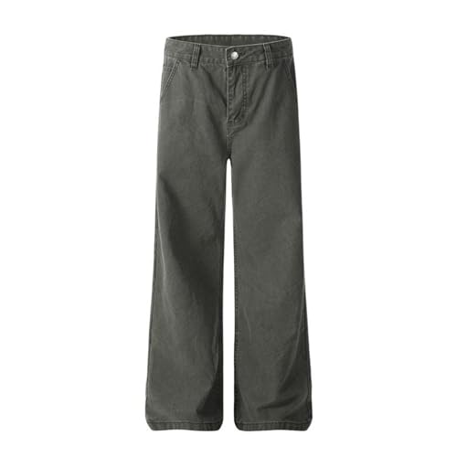 Men's Pants Casual Spring Summer American Retro Commuter Straight Leg Cargo Trouser for Men2