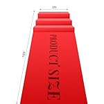 Red Carpet Runner for Party 150 GSM Felt Non-Woven Fabric Runway Carpet for Event, Aisle Runner for Wedding Ceremony Hollywood, Movie Theme Rug Party Decor (Red, 2 X 15 Ft) - Image 3