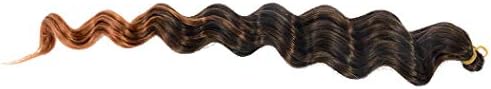 20 Inch Deep Wave Crochet Hair 6 packs Ocean Wave Crochet Braids Synthetic Deep Wave Braiding Hair for Black Women