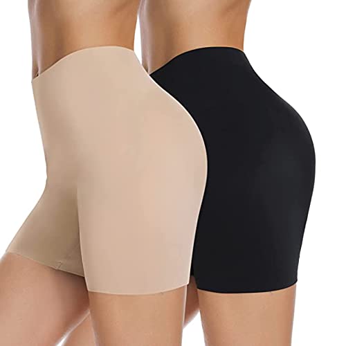 Image of JOYSHAPER Slip Shorts for Under Dresses Women Shapewear Boyshorts Panties Anti Chafing Underwear Shorts