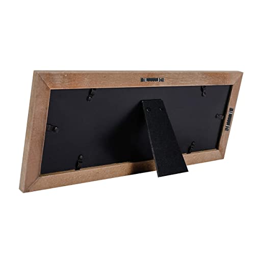 Umical 4X6 Picture Frame 2-Opening Solid Wood Collage Picture Frames Vintage Style Distressed Photo Frames With Real Glass For Table Top Stand Or Wall Hanging #TOP7