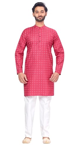Image of Studio Shringaar Men's Cotton Relaxed Fit Straight Kurta