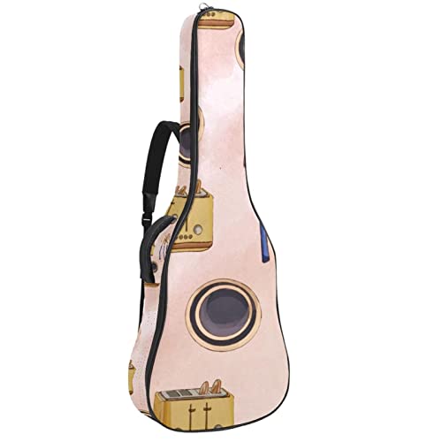Étui de protection pour guitare acoustique classique et acoustique – Motif géométrique – Rembourré, Multicolore 05, 42… - Les Beatles, Paul McCartney, John Lennon, RIngo Starr, George Harrison Étui de protection pour guitare acoustique classique et acoustique - Motif géométrique - Rembourré, Multicolore 05, 42…
