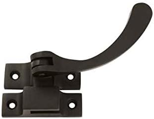 4.5 in. Reversible Window Lock w Casement Fastener (Set of 10) (Oil Rubbed Bronze)