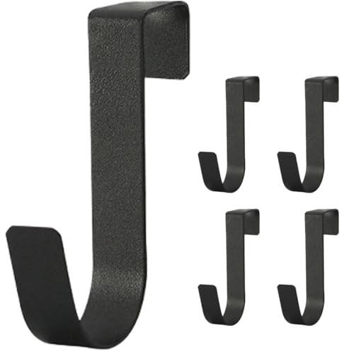 KIRZAX 5 Crochets de Porte,Crochets de Porte en Acier Inoxydable à Suspendre, Crochets Pour Armoires Et Placards,Pour Salle Séjour, Salle Bain, Cuisine,...