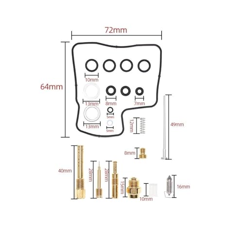 Kit réparation carburateur VT700C et VT750C Shadow avec piston