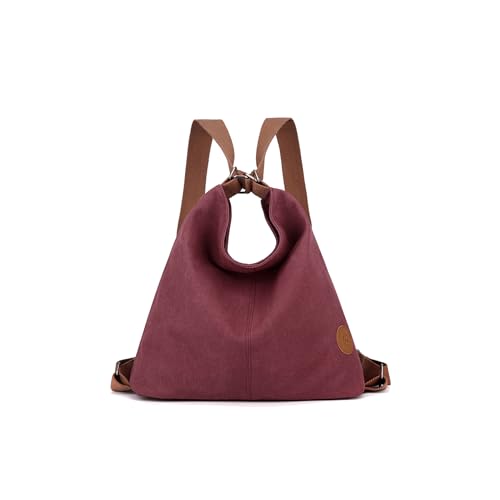 CORIOS Mochila para Mujer Bolso de Mano de Lona Casual Bolso Mochilas Morral Backpack Gran Capacidad Bolso de Hombro Vintage Bolso Tote para Compras Citas Trabajo Viajes Morado CORIOS Mochila para Mujer Bolso de Mano de Lona Casual Bolso Mochilas Morral Backpack Gran Capacidad Bolso de Hombro Vintage Bolso Tote para Compras Citas Trabajo Viajes Morado