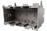 Stud or No-Stud Retrofit Mounting Design: The SmarToggle Four Gang Wall Box installs easily in stud or no-stud wall setups, delivering unmatched flexibility for remodels, smart home integrations, or professional retrofit projects. Snap-In 1-1/2" Togg...