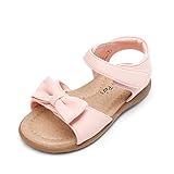 DREAM PAIRS Girls Sandals Fashion Bow Summer Shoes for Toddler/Little Kid,Size 11 Little Kid,Pink,KSD213