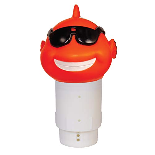 GAME 11404 Clownfish Pool Chlorinator, 3-Tablet Chlorine Dispenser, Five Tablet Capacity, Above- or Inground Pool Use, Adjustable Dispensing Rate