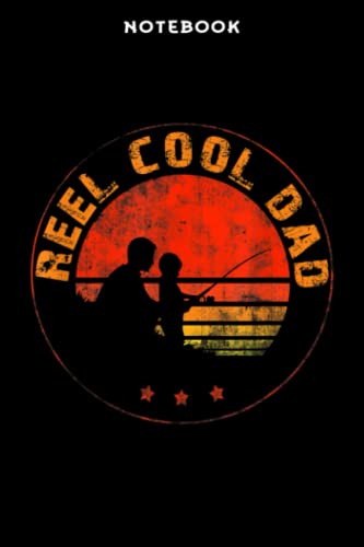 Notebook Mēns Rētrō Rēēl Cōōl Dād Fishing Dāddÿ Vintāgē Fāthērs Dāÿ Dēsign Gōōd: 6x9 in, over 100 pages / Lined Journal,Planner,Personal Budget,Finance,Teacher,Financial