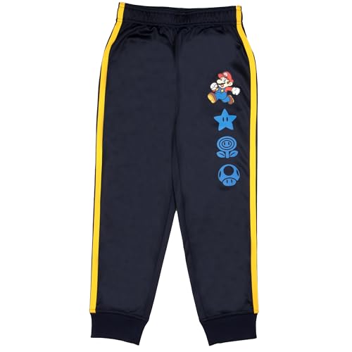 Image of Nintendo Super Mario Bros Boys 3-Piece Pants Set - Short Sleeve T-Shirt, Shorts, and Jogger Pants 3-Pack Bundle Set