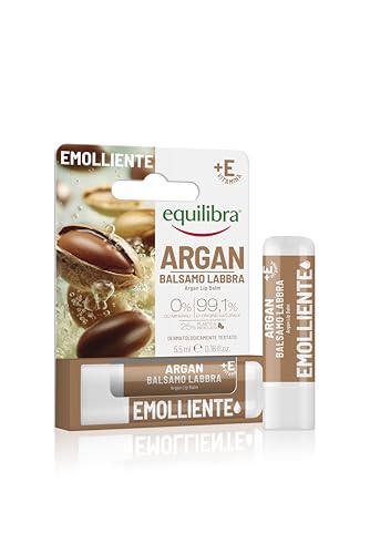 Equilibra, Argan Balsamo Labbra, con Olio di Argan,...