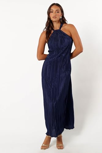 Image of Petal & Pup Women's Melody Plisse Halter Maxi Dress