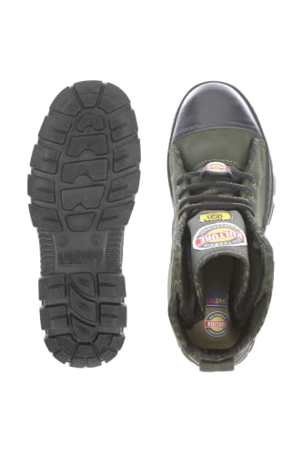 Image of Liberty Kulture Jungle Tiger Military & Tactical Canvas Boot for Men, Soft Toe, Olive Green & Black, Sizes- 6UK-11UK