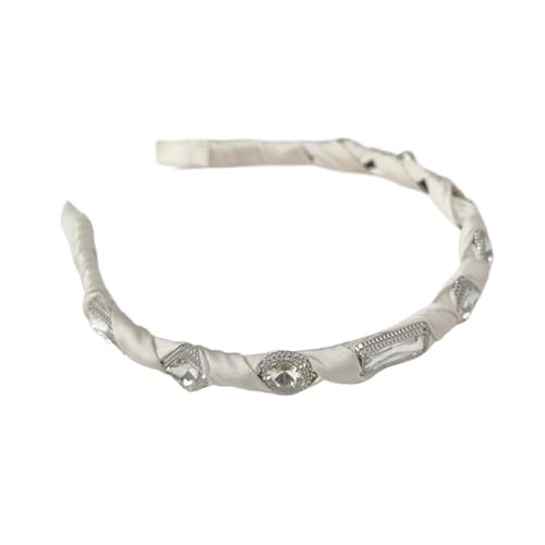 KAJYLFAST Crystal Headband Handmade Wrapped Fabric Hair Accessories