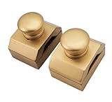 Wooden Clamps 2 Pcs Hangers Hang ups for Tapestries Quilts Rugs Kilims Fiber Art (Golden)