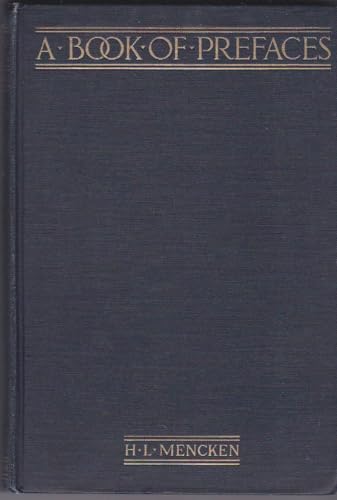 A book of prefaces, B00085QA5G Book Cover