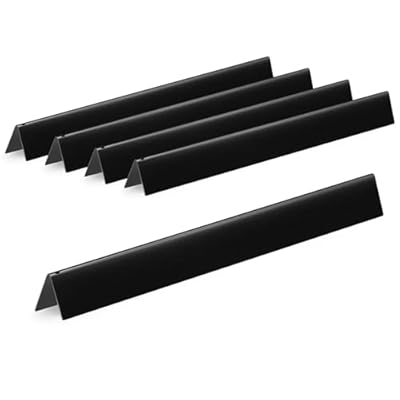 GasSaf 24.5" Flavorizer Bars for Weber Genesis 300 Gas Grills, Flavor Bar for Weber 7539 7540, Genesis E-310 E-320 S-310 S-320, EP/CEP 310 & 320 (Side-Knob), 5-Pack Porcelain Enameled Heat Plates Bars