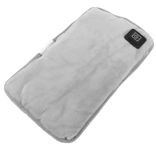 POPETPOP Bolsa Calentadora de Manos Reutilizable de Felpa Eléctrica Cremallera Trasera Calentador Portátil y Cómodo para Invierno y Camping en Días Fríos