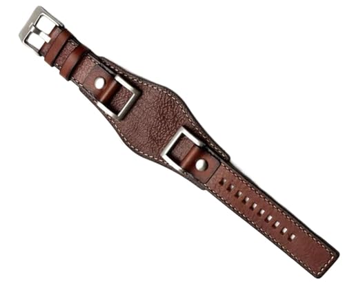 Bracelet de montre en cuir 24 mm pour Fossil JR1157 style vintage