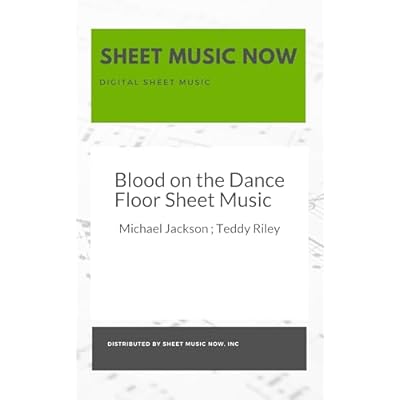 Blood on the Dance Floor Sheet Music