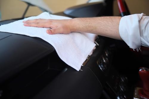 Avalon Towels Terry Bar Mop Towels (Value Pack of 72) Size 14\"x17\" – Absorbent and Durable, Multipurpose Cleaning Rags, Cotton Cleaning Towels, Terry Cloth Rags, Reusable Shop Rags (White) - Thumbnail 6