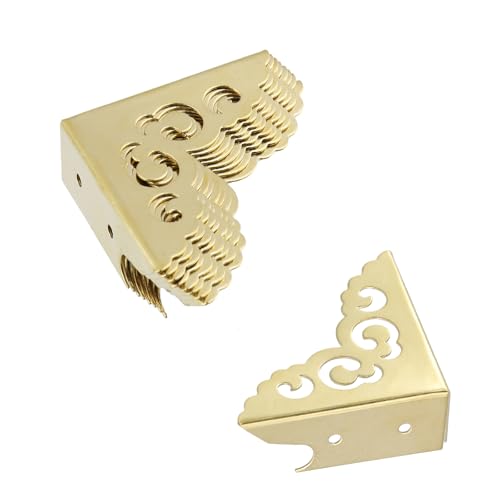 Image of Geesatis Corner Protectors,Guard Cabinet Furniture Corner Bumpers,Gold