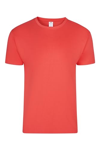 Mukua Palm, Camiseta Unisex Manga Corta, Color Fresh Coral, Talla XL