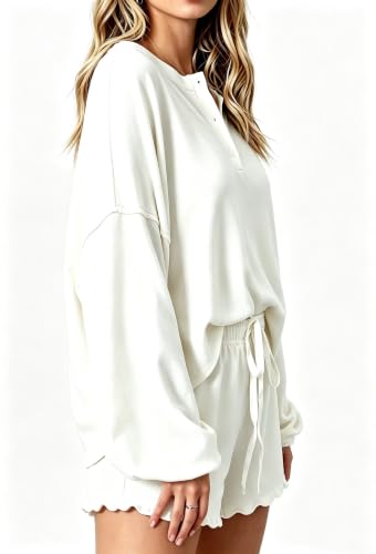 Image of Roshop Halloween Pajama Women's Pumpkin Top & Shorts Loungewear Set