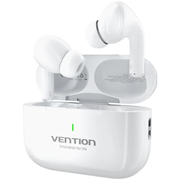 Auriculares Bluetooth Vention Echo Lite E11 con estuche de carga/ Autonomía 6h/ Blancos