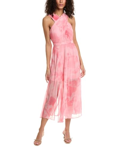 Ted Baker Cross Front Pleated Midi Dress