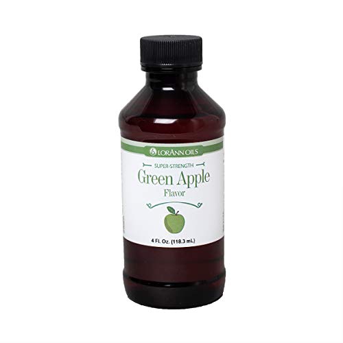 Lorann Green Apple Ss Flavor, 4 Ounce Bottle - Includes A Threaded Glass Dropper #TOP2