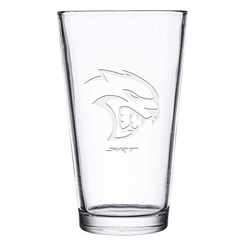 Dodge Hellcat Laser Engraved Pint Glass - 16 oz
