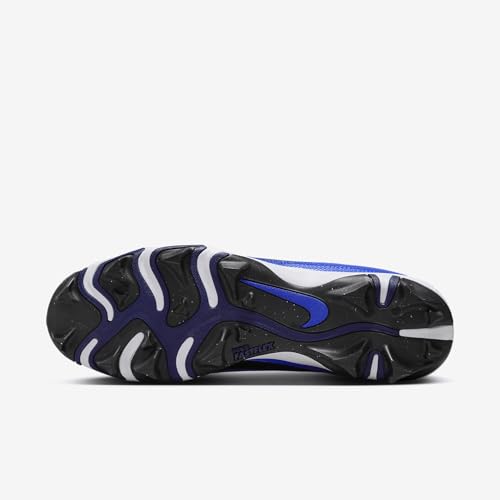 Nike Alpha Menace 4 Shark Football Cleats (FN0028-400, Hyper Royal/Metallic Silver/Midnight Navy/White) Size 122